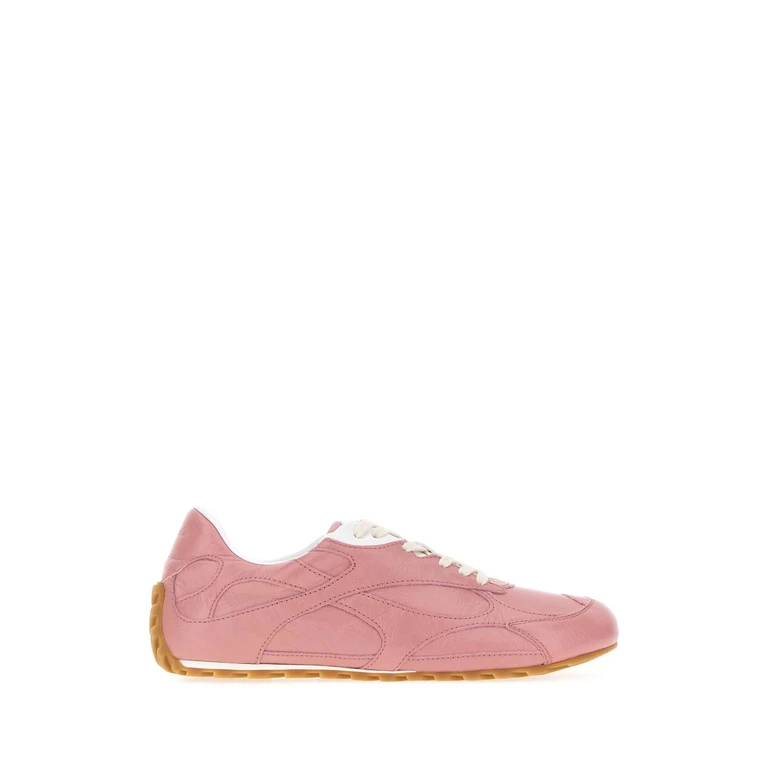 Bottega Veneta Pink Leather Orbit Flash Sneakers Camelia - Women
