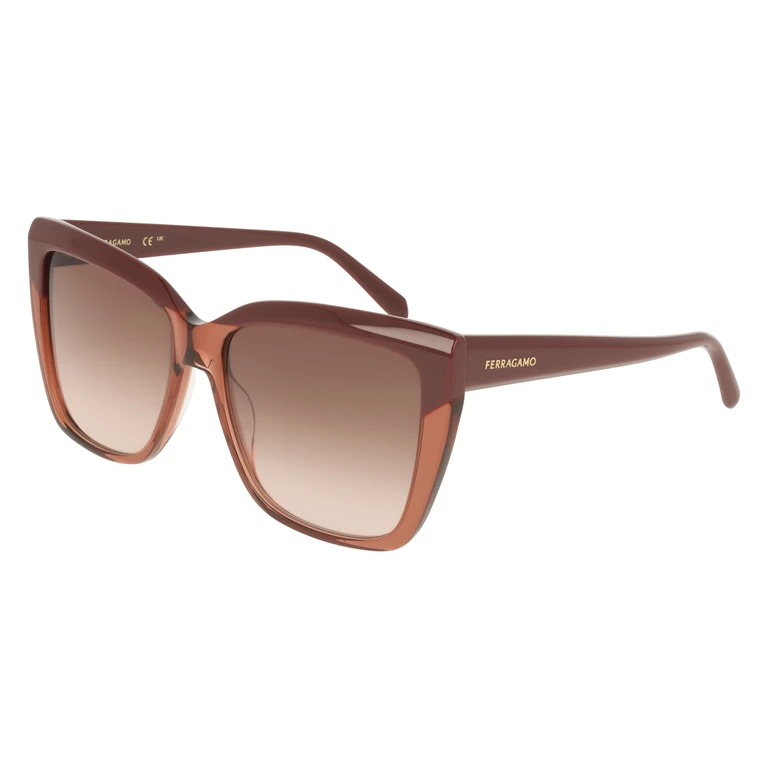 Ferragamo Brown Gradient Cat Eye Ladies Sunglasses SF1102S 619 58