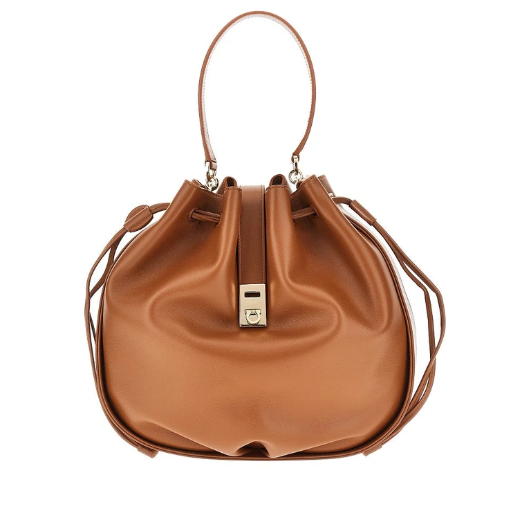 FERRAGAMO 'Hug' leather bucket bag Woman One Size
