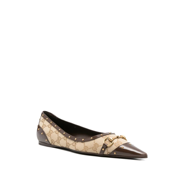 Gucci Flat Shoes Beige - Women