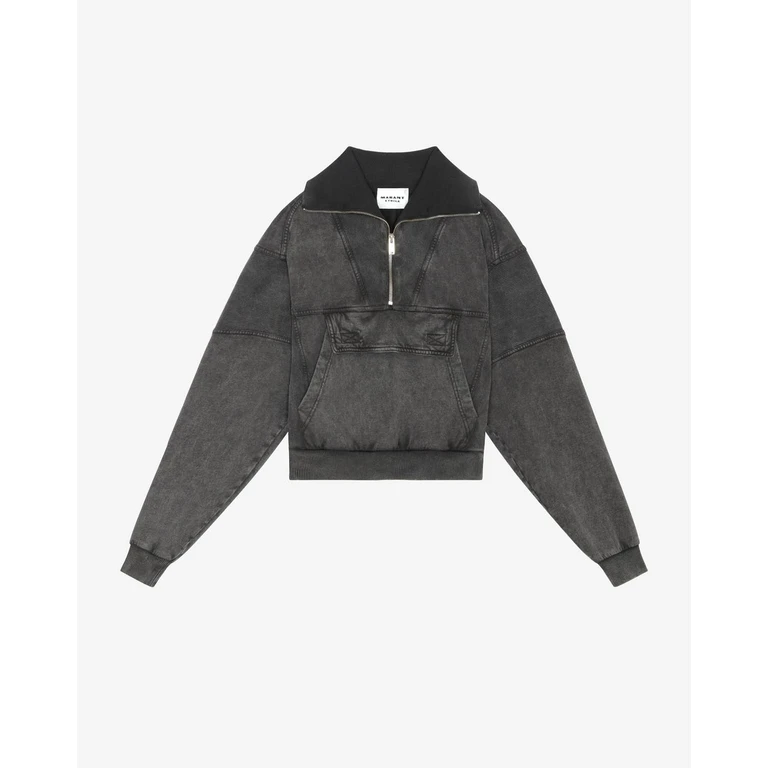 Sweatshirt Phenix - Femme - Noir Délavé - Taille34 - Marant Étoile