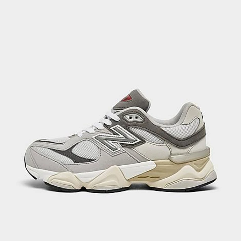New Balance niños 9060 zapatillas casuales en Black Cement/True Red