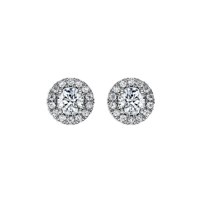 Swarovski Eternity Certified Lab Grown Diamond Halo Stud Earrings