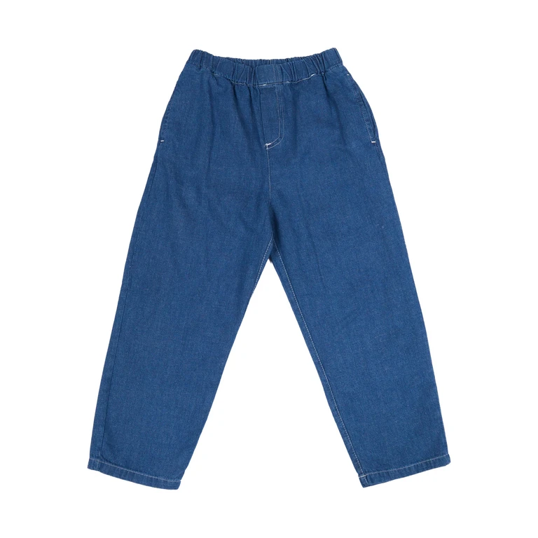 Babe & Tess Denim For Boy Blue Cotton Linen Jean