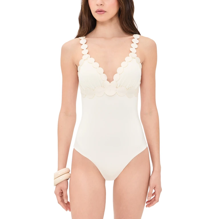 Ancora Cora One-Piece Swimsuit Ivory S