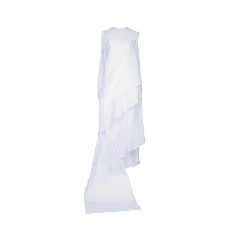 Jacquemus La Robe Traversin White Principal:cotton Polyamide Abiti - Women