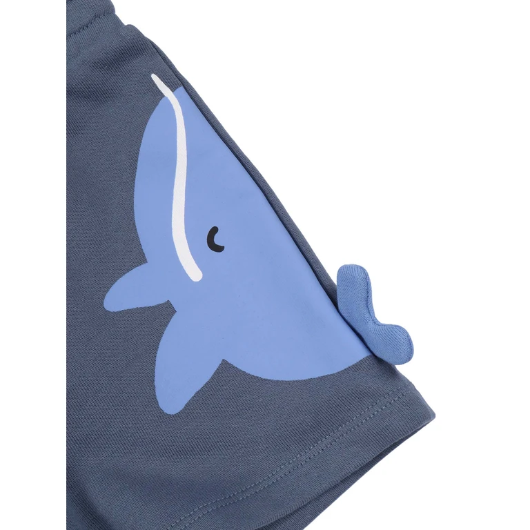 Stella McCartney JERSEY SHORTS Blue Cotton