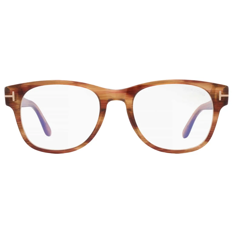 Tom Ford Blue Light Block Square Mens Eyeglasses FT5898-B 050 52