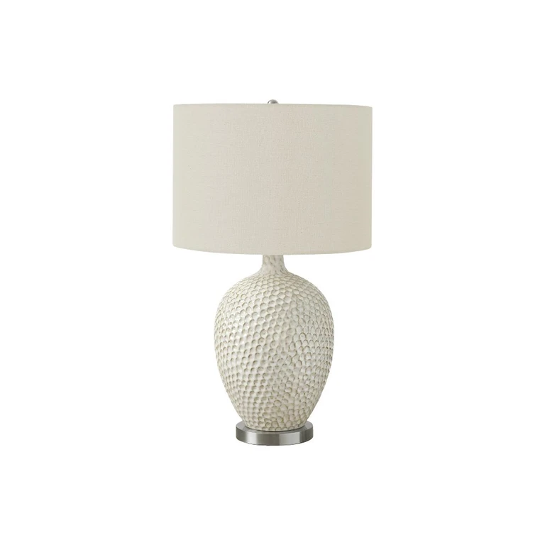 28 Inch Cream Ceramic Table Lamp