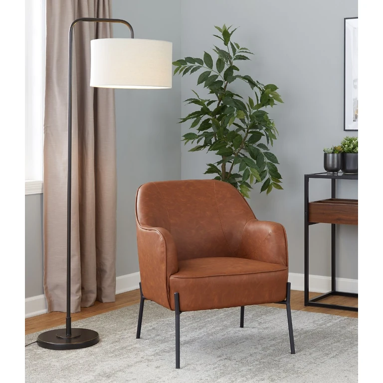 Puck Black 63" Metal Floor Lamp