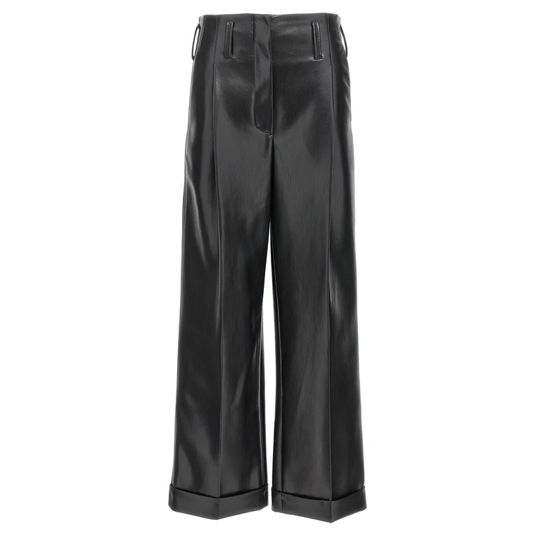 Philosophy di Lorenzo Serafini Pantalons En Cuir - Noir