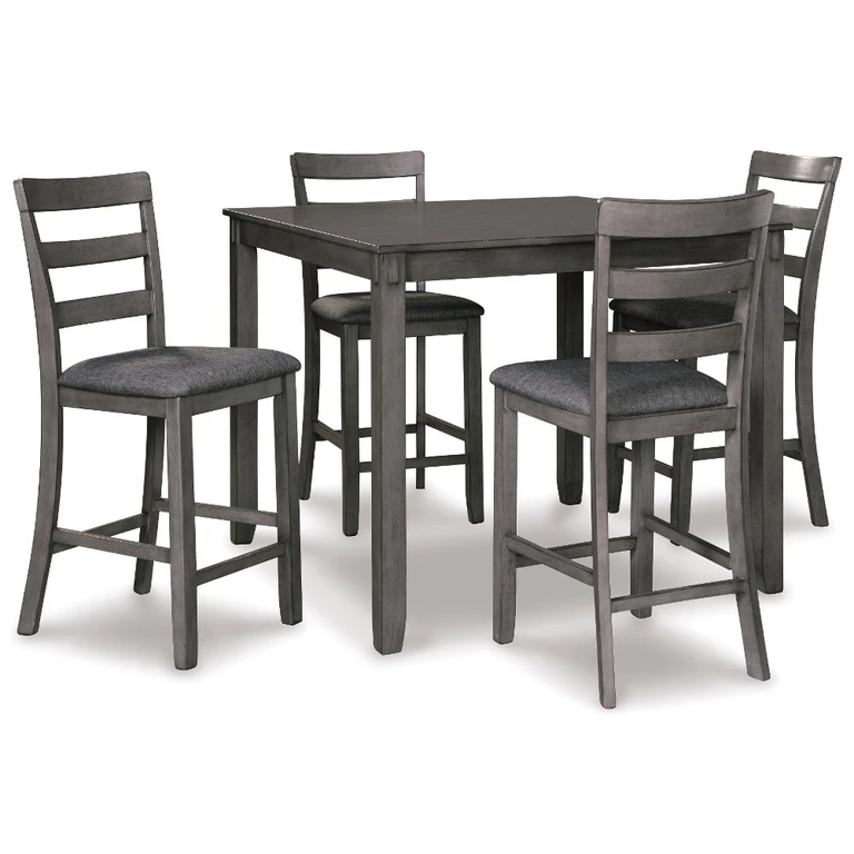 Bridson Gray Counter Height 5-Piece Dining Set