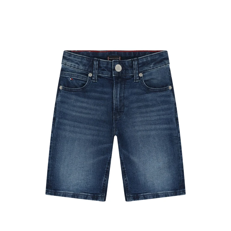 Tommy Hilfiger Kids Straight Dark Denim Short Blue - Kids