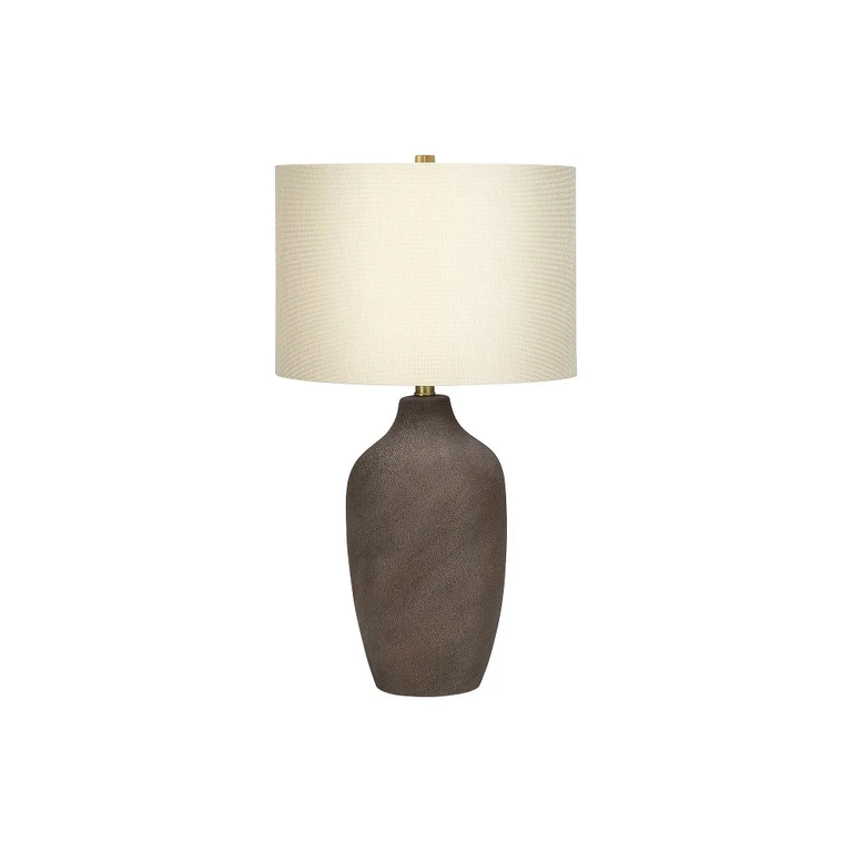 27 Inch Gray Ceramic Table Lamp
