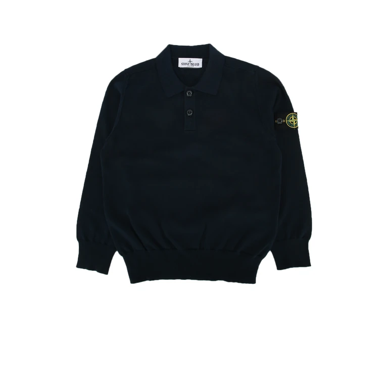 Stone Island Kids Ls Polo Navyblue Capo: Cotone