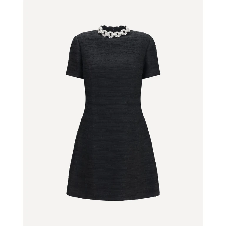 VALENTINO Embroidered Mini Dress Embroideries Female 44