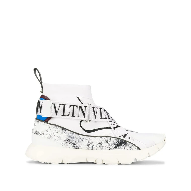 Valentino Mens White Sneakers