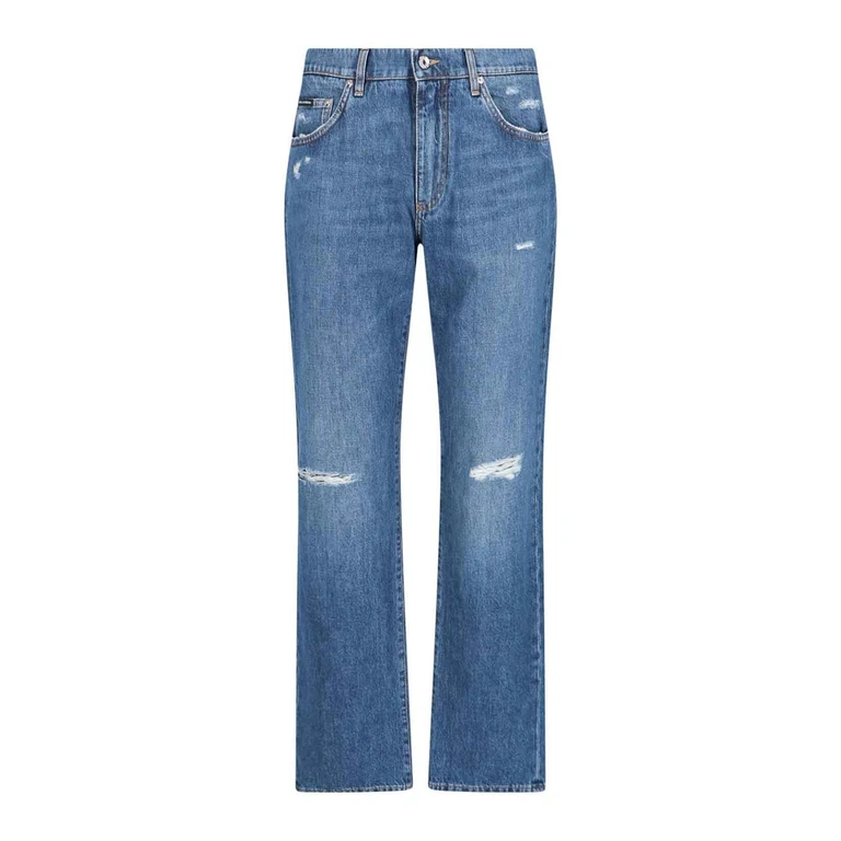 DOLCE & GABBANA Stretch denim Regular Fit jeans Man 50