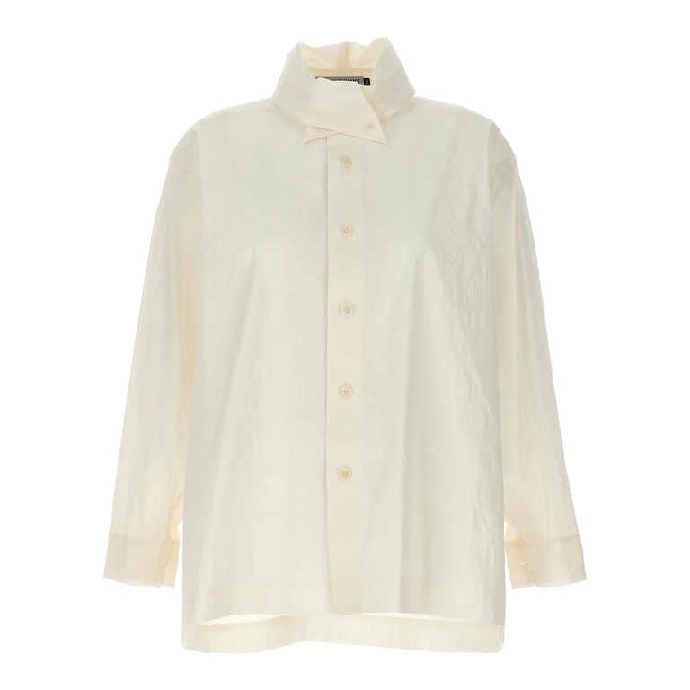 Issey Miyake White Fibers Blouse - Women