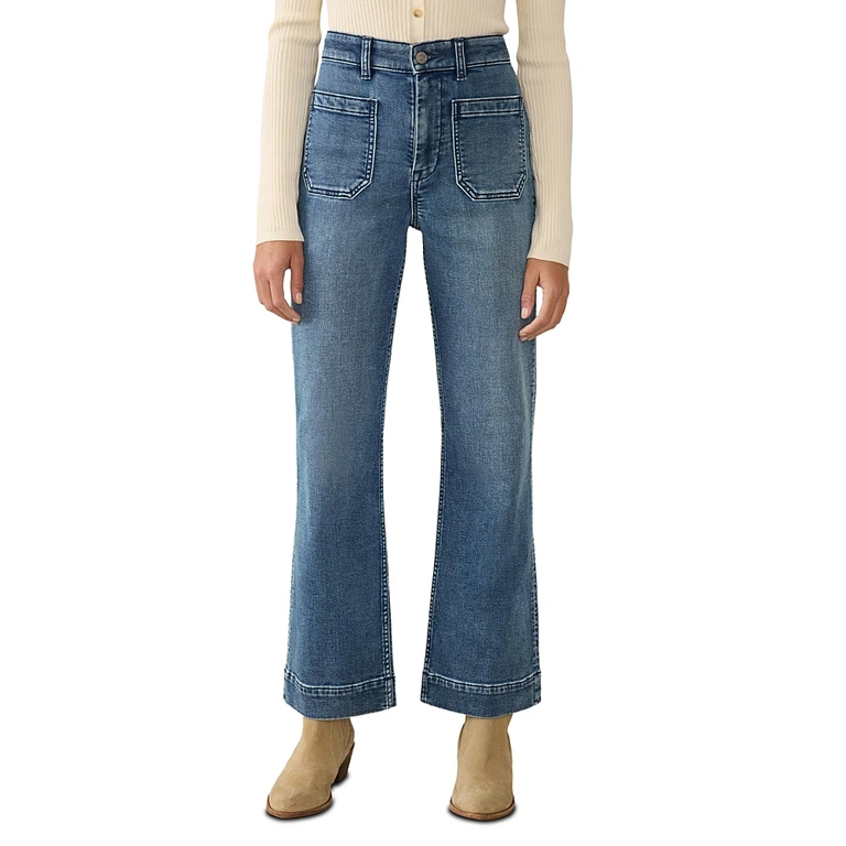 Faherty Stretch Terry Patch Pocket Ankle Pants