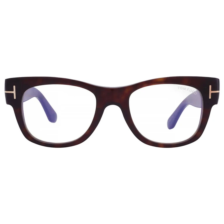Tom Ford Blue Light Block Square Unisex Eyeglasses FT5040-B 052 52