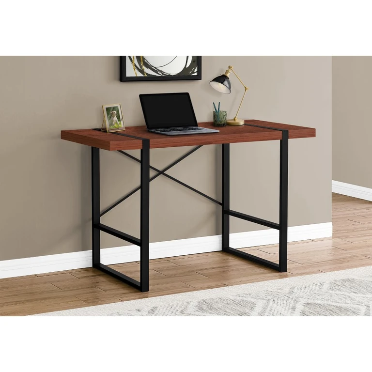 Industrial 48 Inch Cherry Computer Desk