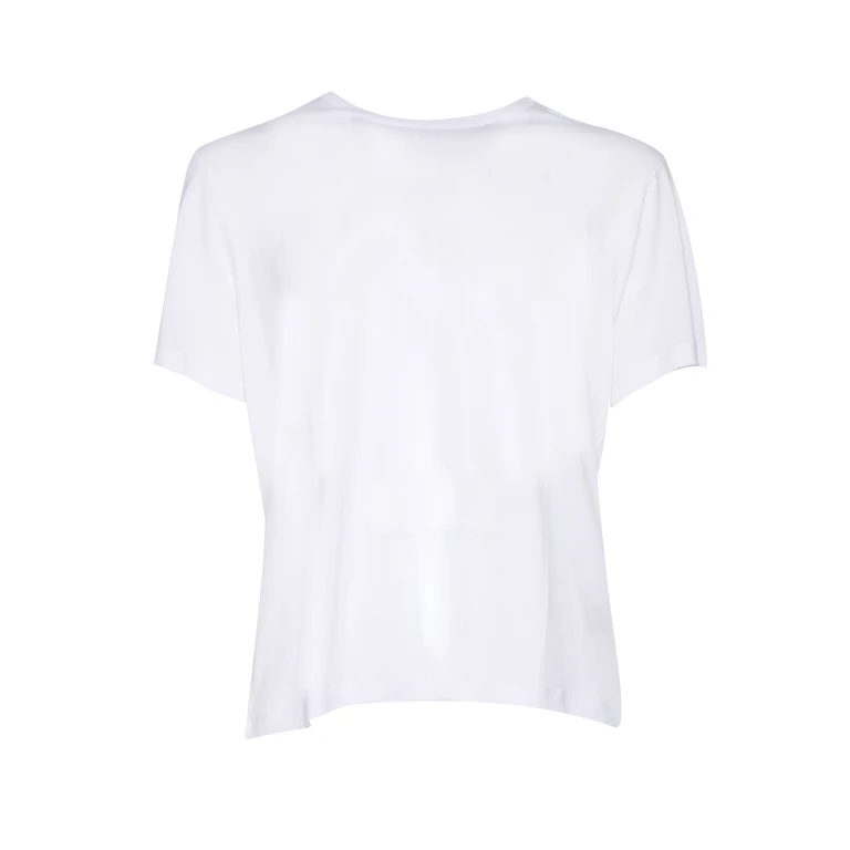 Filatures Du Lion Short Sleeve Round Neck T-Shirt White Sleeves - Men