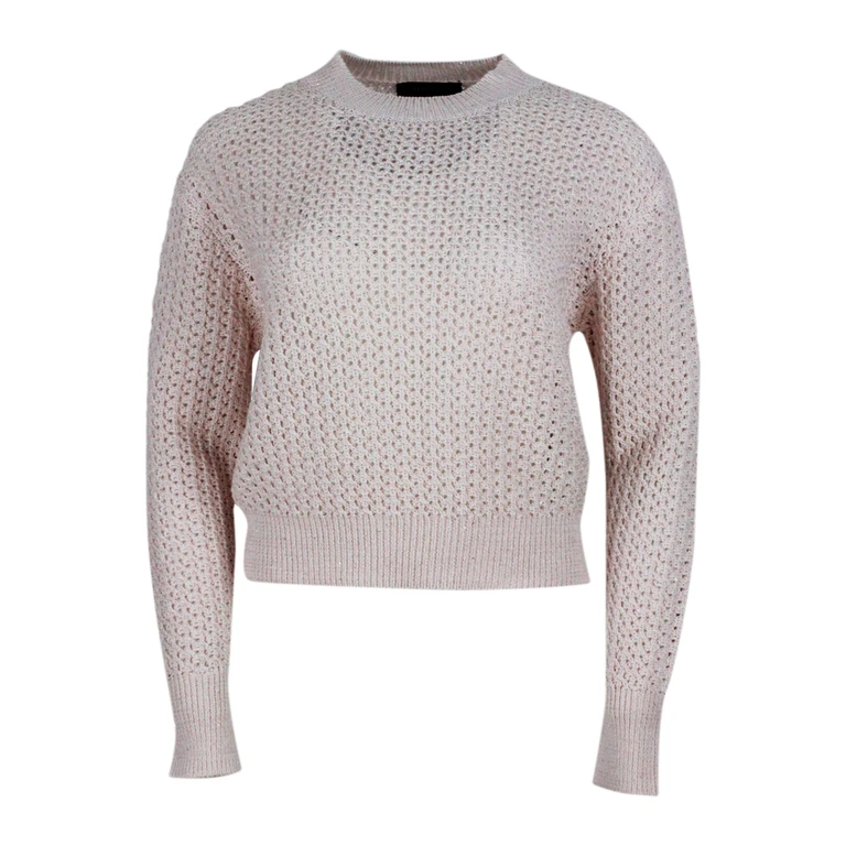 Fabiana Filippi Sweaters Pink 68co 24li 7ny 1pl - Women