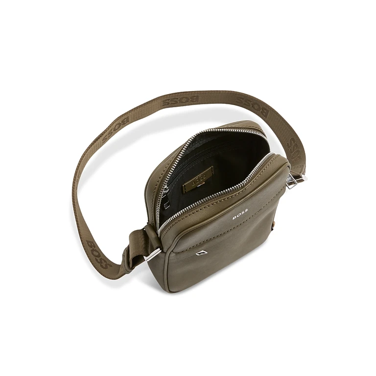 Boss Zair Leather Crossbody Bag