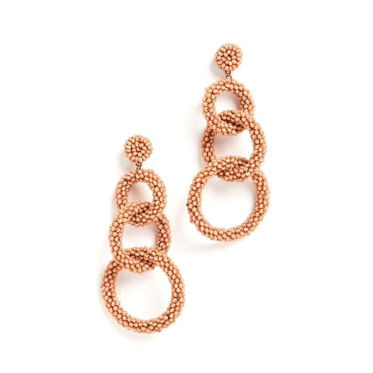Deepa Gurnani Deepa by Deepa Gurnani Ember Earrings Dusty Pink One Size