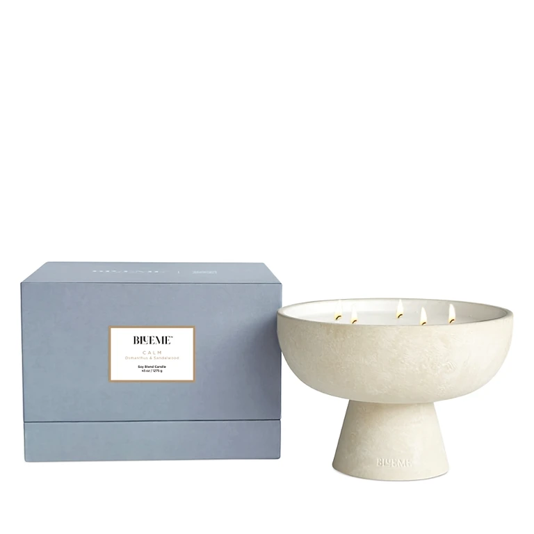 Blueme Calm Osmanthus & Sandalwood Soy Blend Candle 45 oz.