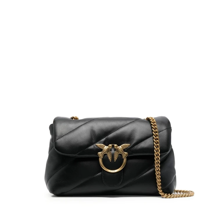 Pinko Love Puff Classic Nude & Neutrals Leather Borsa - Women