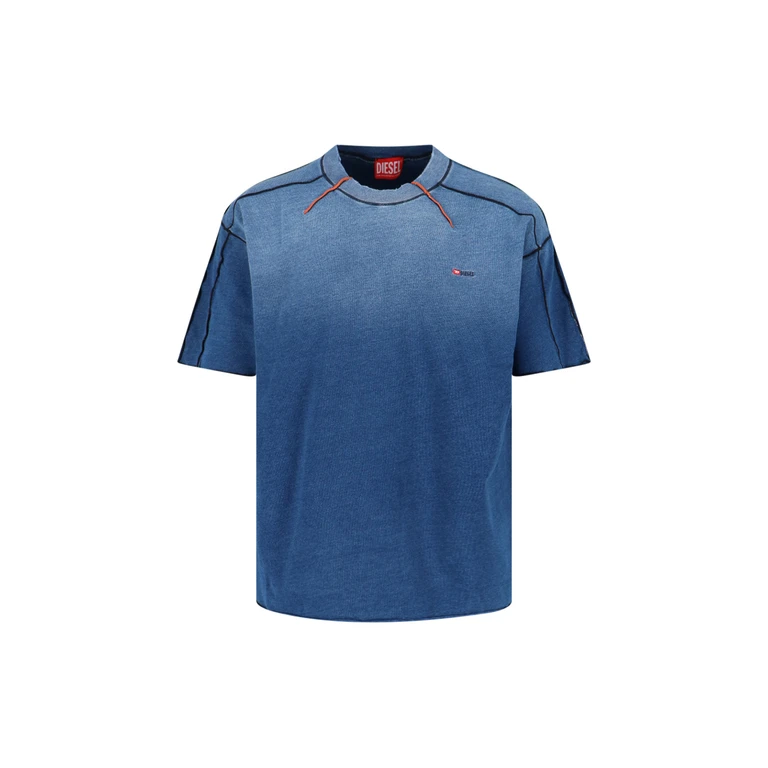 Diesel T-shirts and Polos Blue Cotton - Men