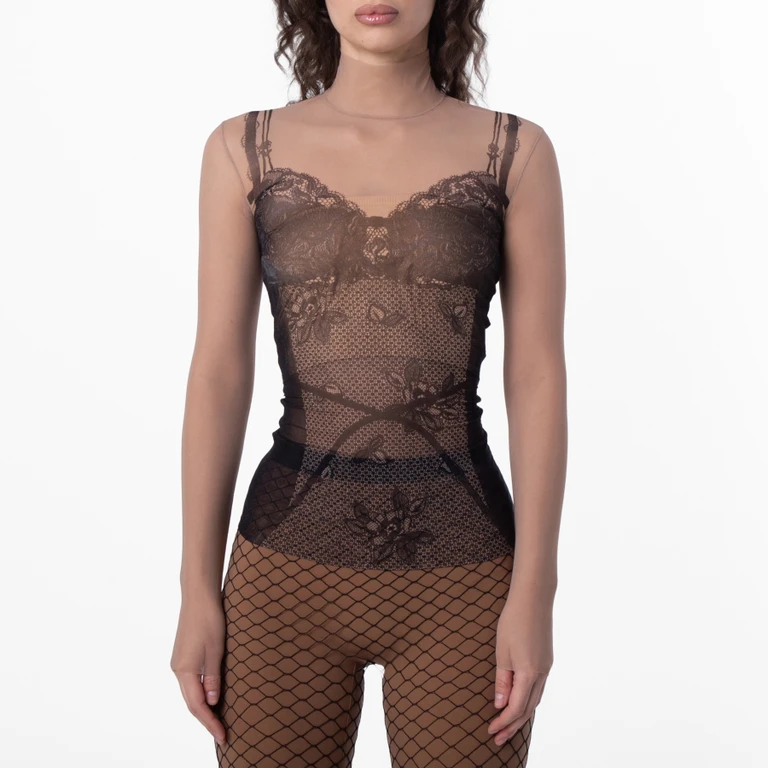 Balenciaga Trompe-l'oeil Top