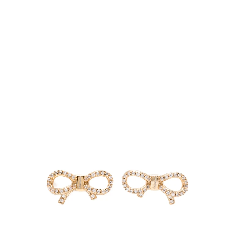 Ferragamo Crystal-embellished Vara Bow Earrings