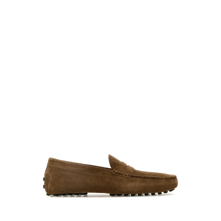 Tod's Brown Suede Loafers Nocechiaro Mocassini - Men