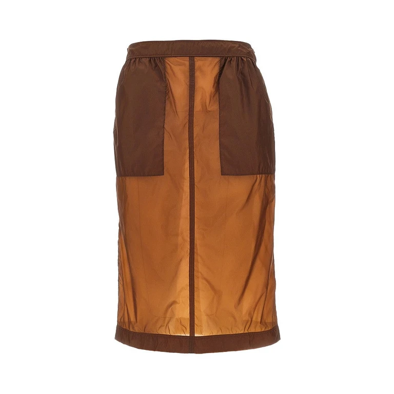 SAINT LAURENT Nylon pencil skirt Woman 38