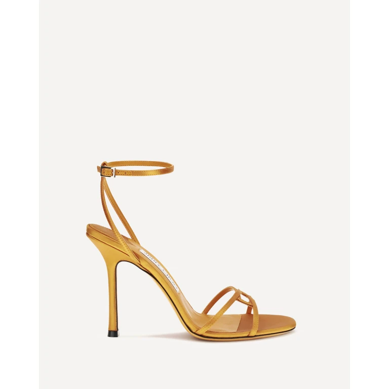 JIMMY CHOO Leo Sandals in satin Female 37.5