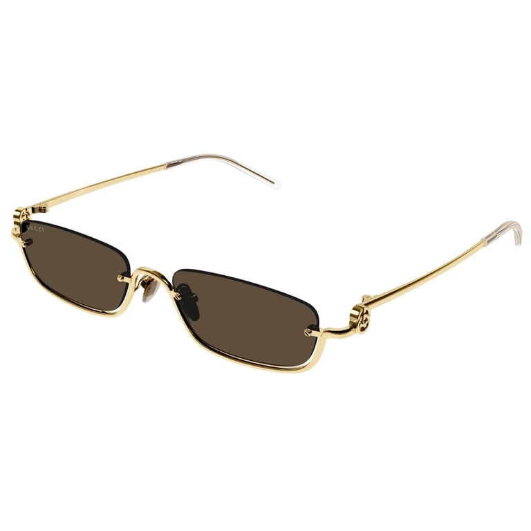 Gucci Brown Rectangular Unisex Sunglasses GG1278S 001 55