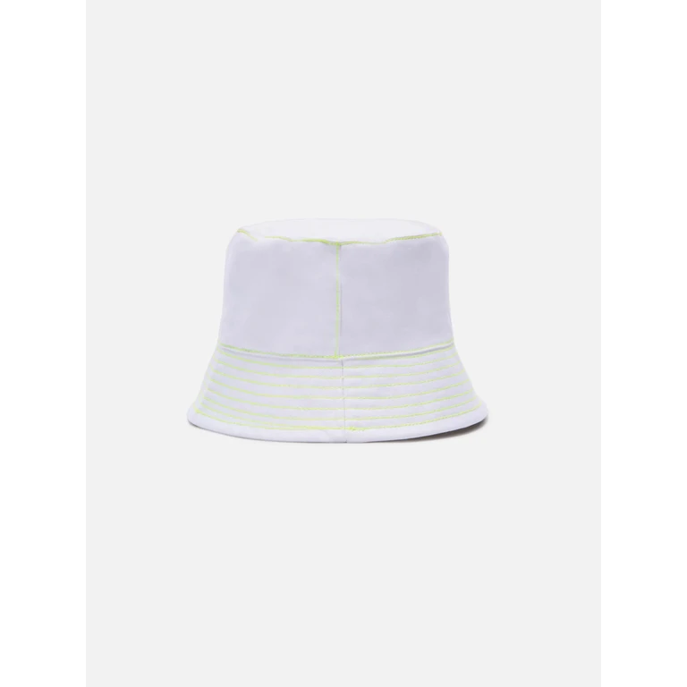 Mc2 Saint Barth Cotton Bucket Hat With Front Embroidery White - Unisex