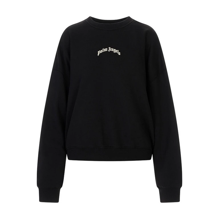 PALM ANGELS Back curved logo Sweatshirt Male XL (PWBA05DS26FLE001100A)