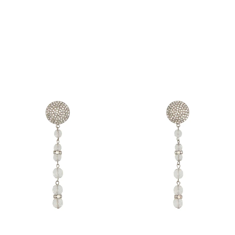 Alessandra Rich Crysilver Earrings