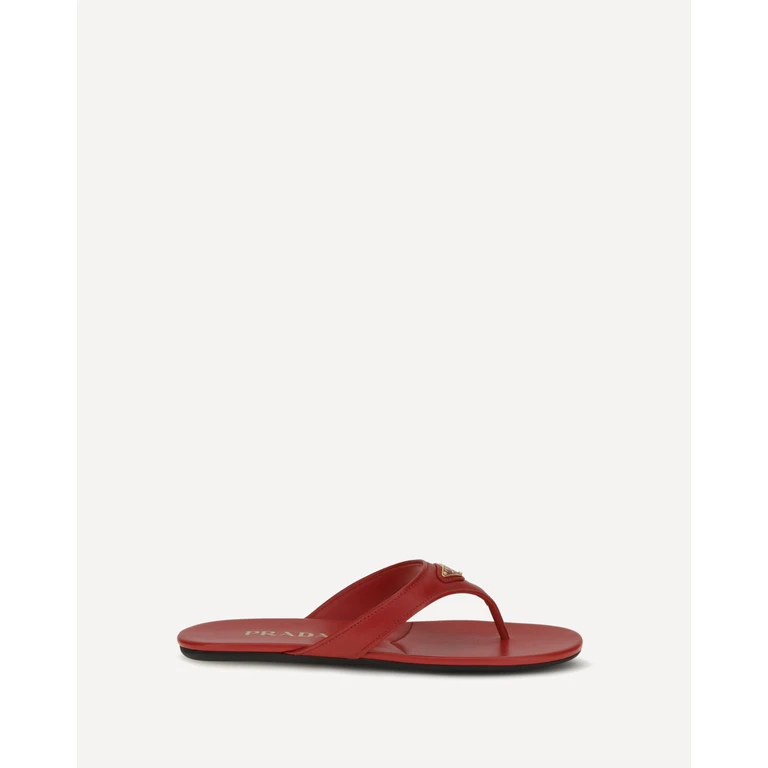 PRADA Patent leather thong Sandals Female 39.5