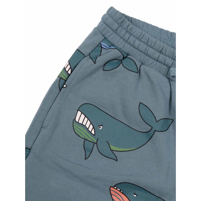 Stella McCartney JERSEY SHORTS Blue Cotton