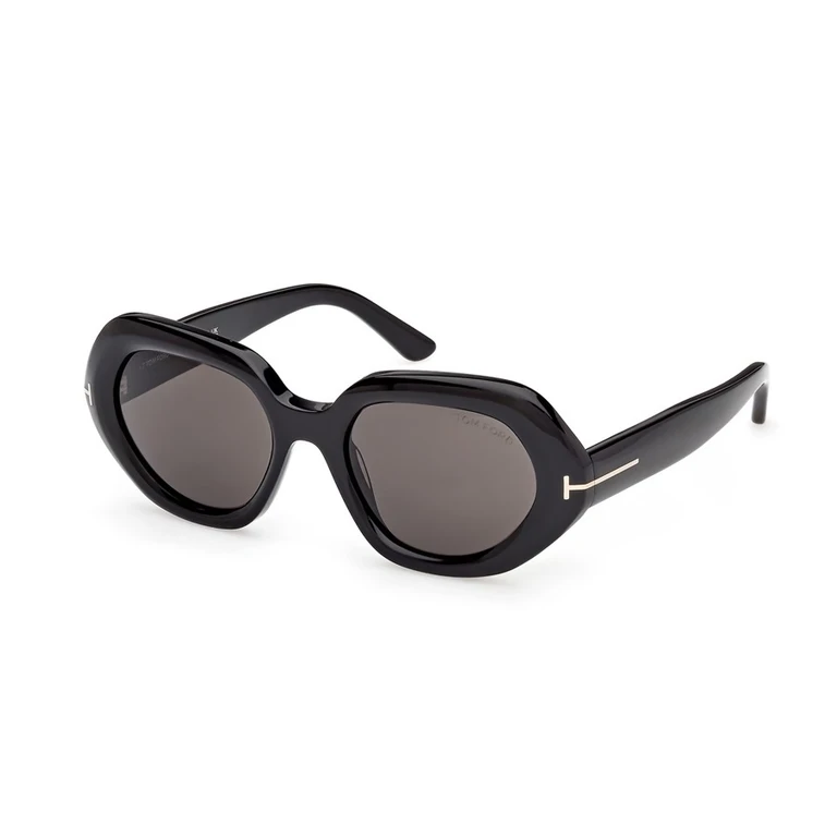 Tom Ford Smoke Geometric Ladies Sunglasses FT1317 01A 51