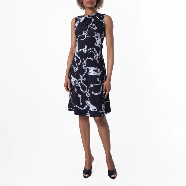 Palm Angels Printed Viscose Dress