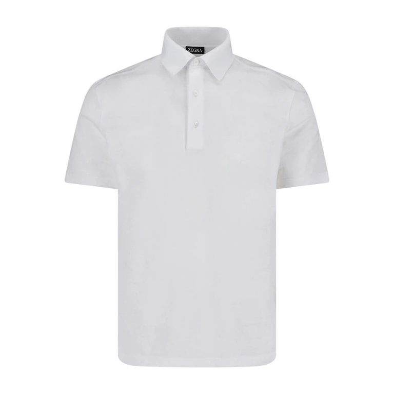 Zegna Optical White Polo Shirt