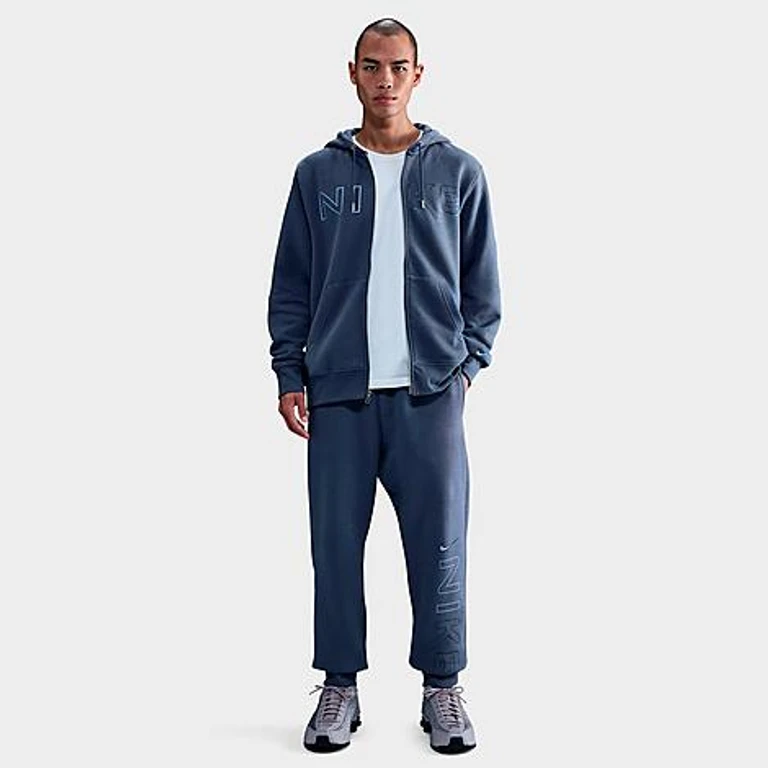 Nike Men's Club Fleece Department of Motion Jogger Pants in Diffused Blue Size: XS