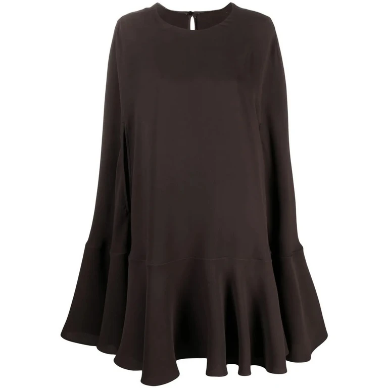 Valentino Garavani Silk Cape Dress