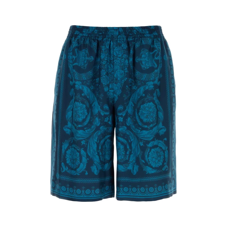 Versace 10024761a13557 5uh90 Petrolbluetonal Exterior: Silk Bermuda